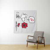 VREEMDEN | Rood en zwart patroon Wandkleed (In Situ (horizontaal))