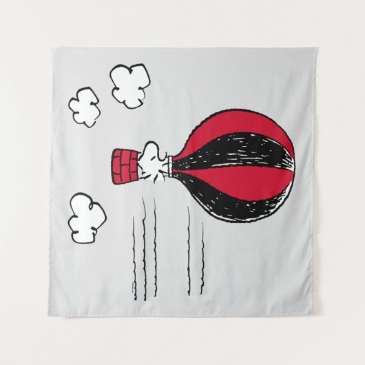 VREEMDEN | Rood en zwart patroon Wandkleed (Voorkant (horizontaal))