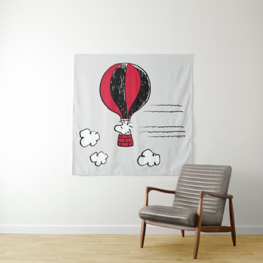 VREEMDEN | Rood en zwart patroon Wandkleed (In situ)