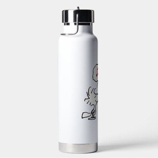 VREEMDEN | Rood en zwart patroon Waterfles (Rechts)