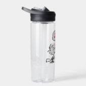 VREEMDEN | Rood en zwart patroon Waterfles (Rechts)