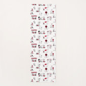 VREEMDEN | Rood en zwart patroon Yogamat (Voorkant)