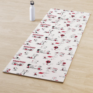 VREEMDEN Rood en zwart patroon Yogamat
