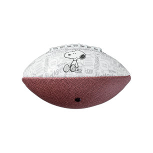 VREEMDEN Snoopy op Black White Comics American Football