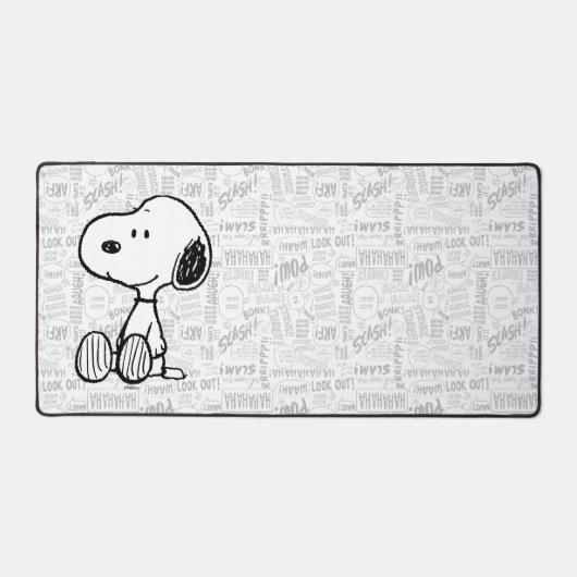 VREEMDEN | Snoopy op Black White Comics Bureaumat (Voorkant)