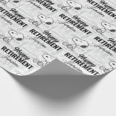 VREEMDEN | Snoopy op Black White Comics Cadeaupapier (Hoek)