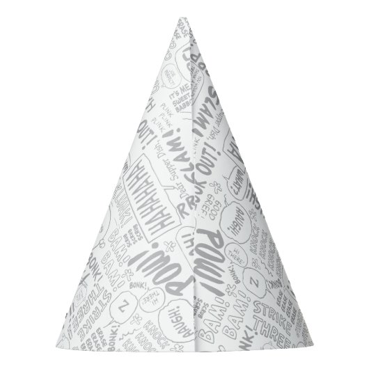 VREEMDEN | Snoopy op Black White Comics Feesthoedjes (Achterkant)