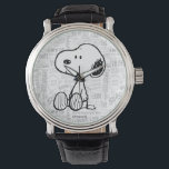 VREEMDEN | Snoopy op Black White Comics Horloge<br><div class="desc">Snoopy is de lovenswaardige huisbeagle van Charlie Brown in de strip Peanuts van Charles M. Schulz. Bekijk dit leuke Peanuts-ontwerp met Snoopy dansen.</div>