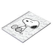 VREEMDEN | Snoopy op Black White Comics Notitieboek (Linkerzijde)
