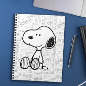 VREEMDEN | Snoopy op Black White Comics Notitieboek