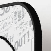 VREEMDEN | Snoopy op Black White Comics Pickleball Paddle (Links Detail)