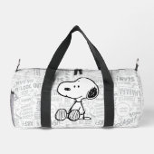 VREEMDEN | Snoopy op Black White Comics Plunjezak (Achterkant)