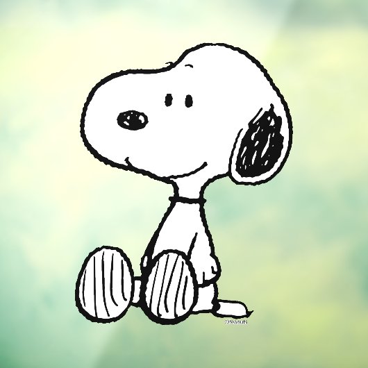 VREEMDEN | Snoopy op Black White Comics Raamsticker (Vel 3)