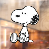 VREEMDEN | Snoopy op Black White Comics Raamsticker (Vel 2)