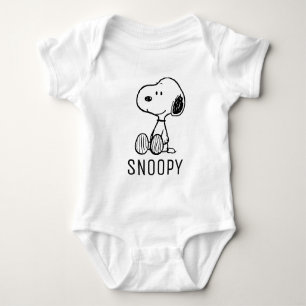 VREEMDEN   Snoopy op Black White Comics Romper