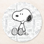 VREEMDEN | Snoopy op Black White Comics Ronde Kartonnen Onderzetter<br><div class="desc">Voeg een nostalgisch tintje toe aan uw bijeenkomsten met deze ronde papieren onderzetters met Snoopy op een zwart-witte stripachtergrond. Deze onderzetters zijn ideaal voor Peanuts-fans en zijn ideaal voor casual vermaak, themafeesten of dagelijks gebruik, waardoor u tijdloze charme en praktische bruikbaarheid aan uw tafel krijgt.</div>