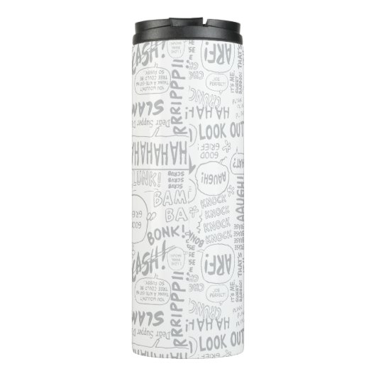 VREEMDEN | Snoopy op Black White Comics Thermosbeker (Achterkant)