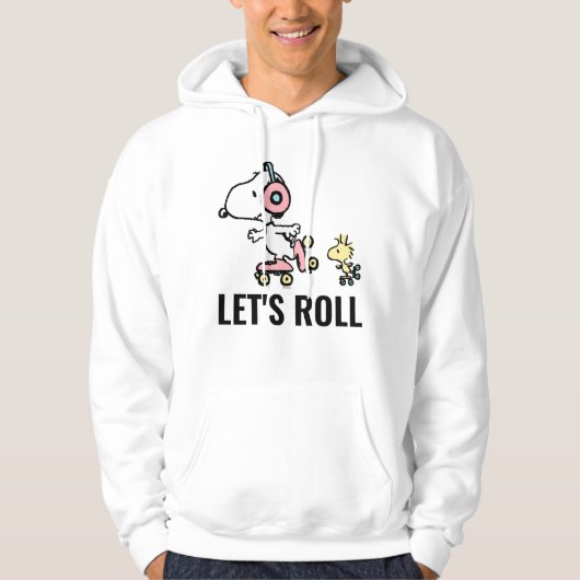 VREEMDEN | Snoopy & Woodstock | Laten we Roll Hoodie (Voorkant)