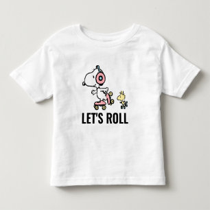 VREEMDEN Snoopy & Woodstock Laten we Roll Kinder Shirts
