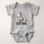 VREEMDEN | Snoopy & Woodstock | Laten we Roll Romper (Voorkant)
