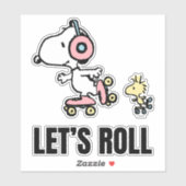 VREEMDEN | Snoopy & Woodstock | Laten we Roll Sticker (Vel)