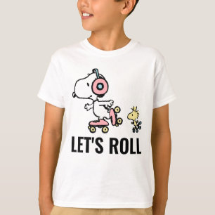 VREEMDEN   Snoopy & Woodstock   Laten we Roll T-shirt
