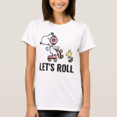 VREEMDEN | Snoopy & Woodstock | Laten we Roll T-shirt (Voorkant)