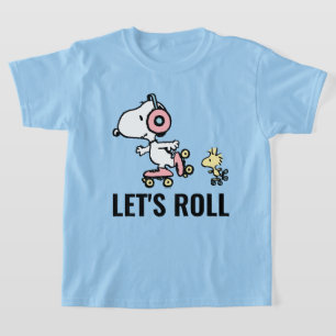 VREEMDEN   Snoopy & Woodstock   Laten we Roll T-shirt