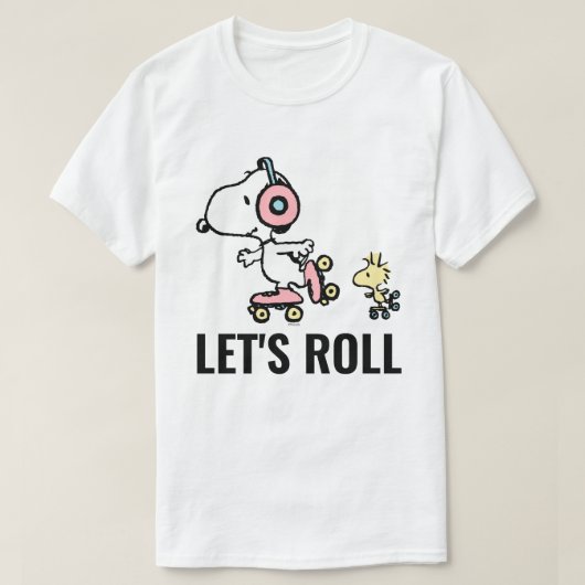 VREEMDEN | Snoopy & Woodstock | Laten we Roll T-shirt (Design voorkant)