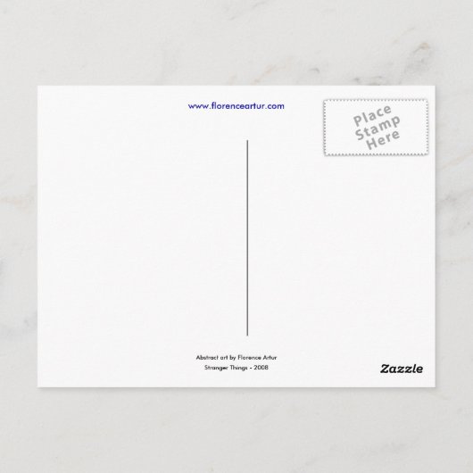 Vreemdere Dingen Briefkaart (Achterkant)