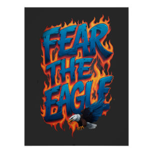 Vrees de Adelaar Poster Fierce Bald Eagle