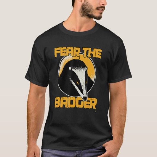Vrees de das Grappige Gift Honey Badgers T-shirt (Voorkant)