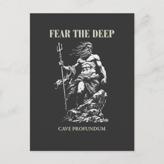 Vrees de Diepte – Poseidon Mythic Briefkaart (Voorkant)