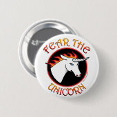 Vrees de Eenhoorn Button Pin (Voorkant /achterkant)