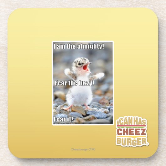 Vrees de Fuzzy! Drankjes Onderzetter (Voorkant)