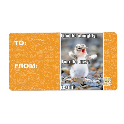 Vrees de Fuzzy! Etiket (Voorkant)