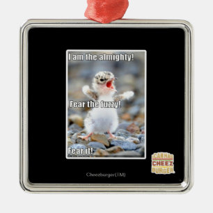 Vrees de Fuzzy! Metalen Ornament
