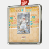 Vrees de Fuzzy! Metalen Ornament (Links)