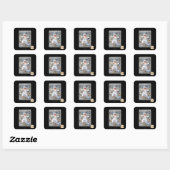 Vrees de Fuzzy! Vierkante Sticker (Vel)