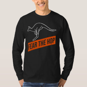 Vrees de hoop voor een wallaby kangoeroe t-shirt