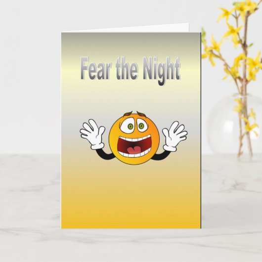 Vrees de nacht kaart (Gele Bloem)