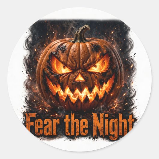 Vrees de Nacht Sticker (Voorkant)