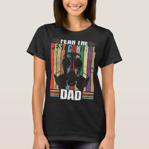 Vrees de ongediertebestrijding papa retro beroep t-shirt