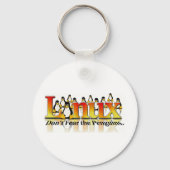 Vrees de pinguïn niet sleutelhanger (Voorkant)