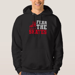 Vrees de Schaatsen citeren voor een ijshockey team Hoodie