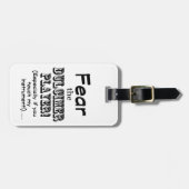 Vrees de speler van de Dulcimer Bagagelabel (Voorkant horizontaal)