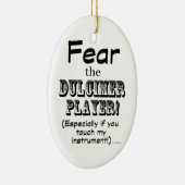 Vrees de speler van de Dulcimer Keramisch Ornament (Rechts)