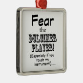 Vrees de speler van de Dulcimer Metalen Ornament (Rechts)