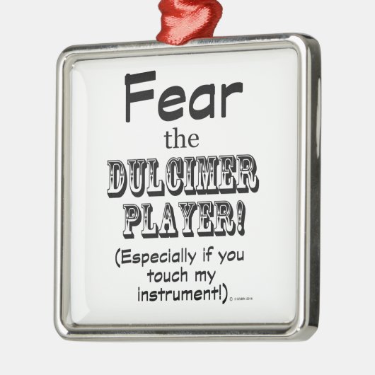 Vrees de speler van de Dulcimer Metalen Ornament (Links)