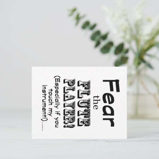 Vrees de Speler van de Vloeiing Briefkaart (Staand voorkant)